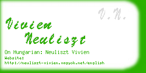 vivien neuliszt business card